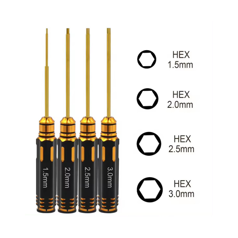Rc Helicopter Tool Kit - Set obeng Hex, 4 buah set