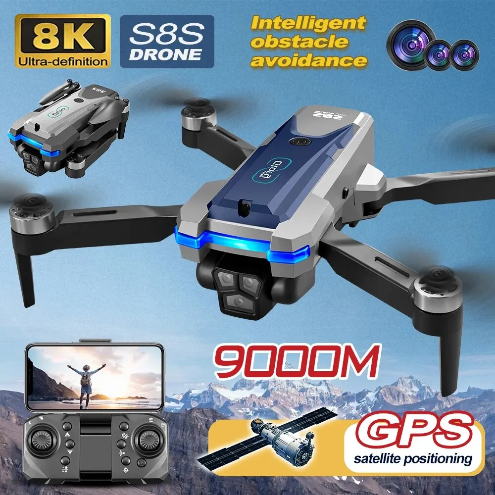 Rc Helicopter Case - S8S Drone lipat 5G Wifi 8K