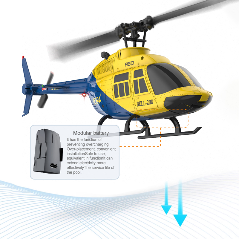 Helikopter RC A60 2.4G 6-Axis  - Rc Helicopter Nitro ulasan dan harga